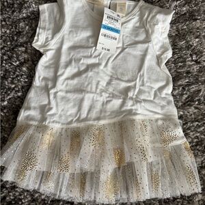 First Impressions White Toddler Top